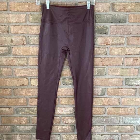 Tagoo Faux Leather Dressy Leggings Women Tummy Control High Waisted Medium NWT - Picture 4 of 16